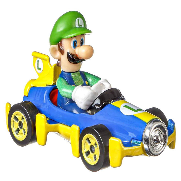 Hot Wheels Mario Kart Luigi Mach 8 Kart