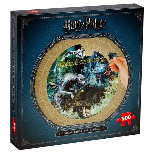 Harry Potter Magical Creatures 500 Piece Round Jigsaw Puzzle