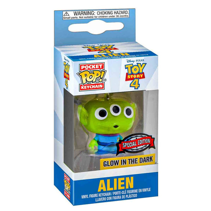 Funko Pop! Pocket Keychain Disney Toy Story 4: Alien Glow-in-the-Dark Vinyl Figure