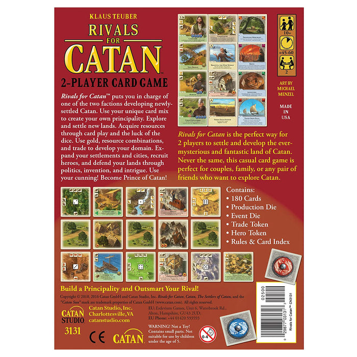 Rivals For Catan 2 Player Card Game