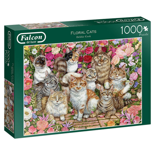 Falcon de luxe Floral Cats Puzzle 1000 Piece
