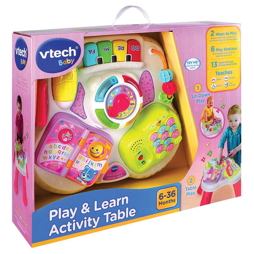 Play & Learn Activity Table Pink
