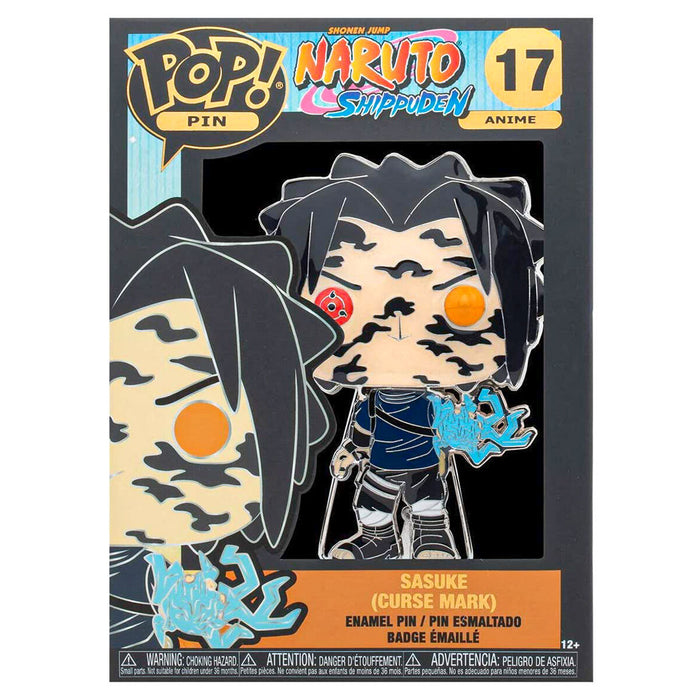 Funko Pop! Pin Anime Naruto Shippuden Sasuke (Curse Mark) Enamel Pin #17
