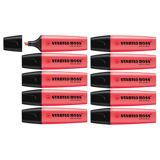 STABILO BOSS ORIGINAL Salmon Pink Highlighter Box of 10