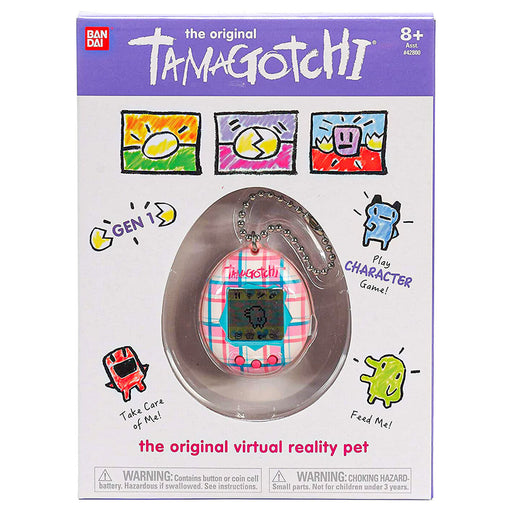The Original Tamagotchi Virtual Reality Pet Gen 1 Plaid