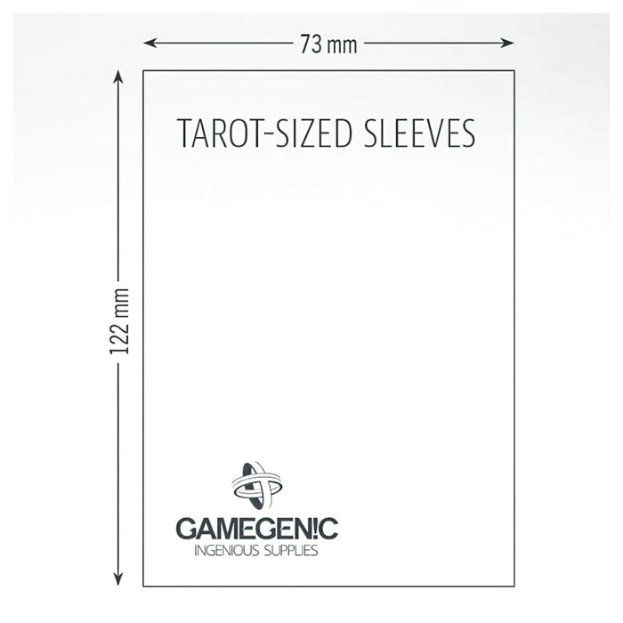 Gamegenic Tarot 50 Prime Board Game Sleeves 73 x 122mm Colour Code: Orange