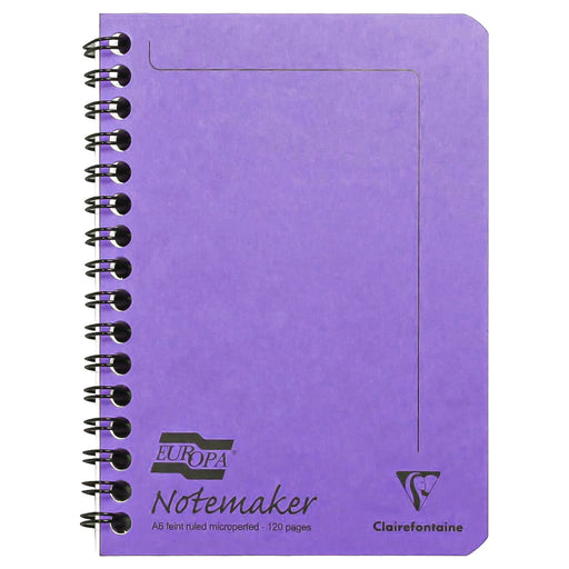Clairefontaine Europa A6 Notemaker Lilac Notebook