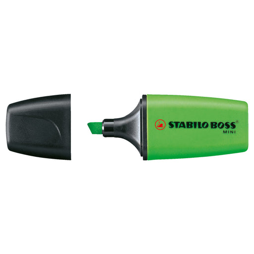 STABILO BOSS MINI Green Highlighter Box of 10