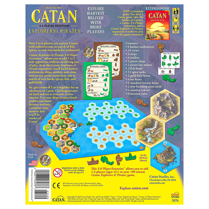 Catan: Explorers & Pirates 5-6 Player Extension Game