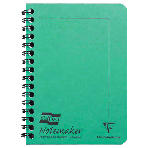 Clairefontaine Europa A6 Notemaker Green Notebook 
