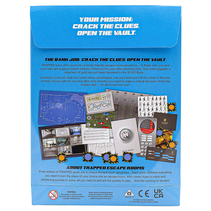 Golden Bear Trapped The Bank Job Escape Room Game Pack