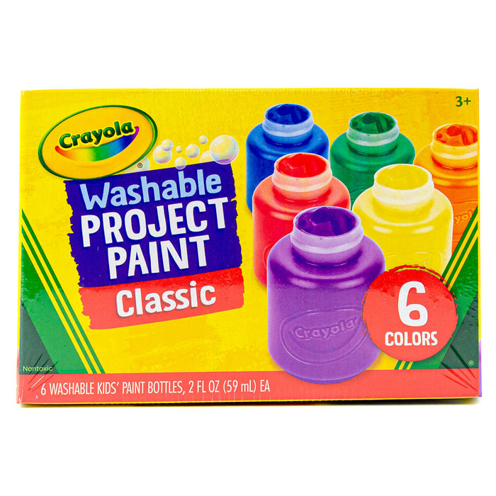 Crayola Washable Project Paint Classic (6 Pack)